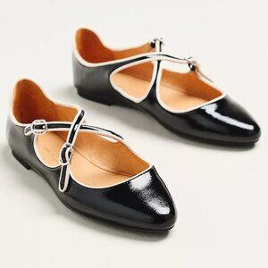Intentionally Blank Vandam Criss-Cross Mary Jane Flats 8